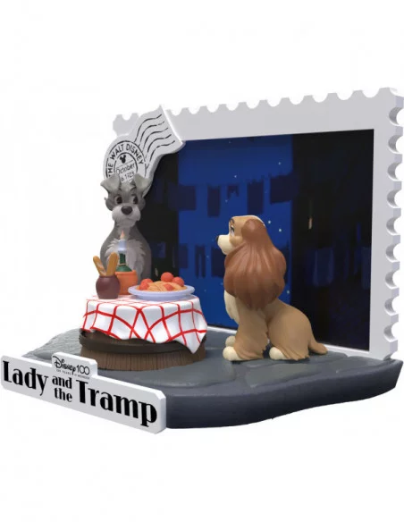 Disney 100th Anniversary PVC Diorama D-Stage Lady And The Tramp 12 cm