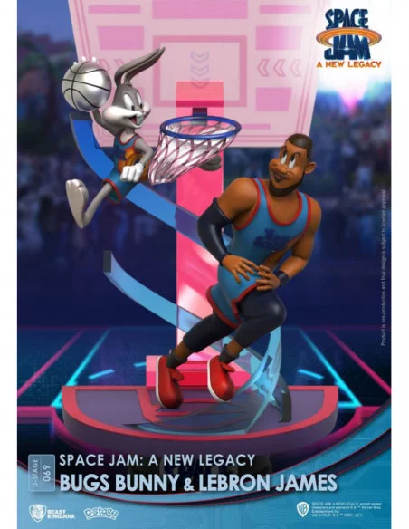 Space Jam: A New Legacy Diorama PVC D-Stage Bugs Bunny & Lebron James New Version 15 cm