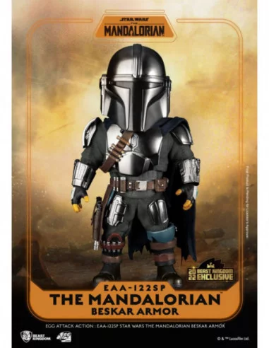 Star Wars The Mandalorian Figura Egg Attack Action The Mandalorian Beskar Armor 17 cm