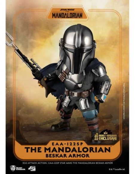 Star Wars The Mandalorian Figura Egg Attack Action The Mandalorian Beskar Armor 17 cm