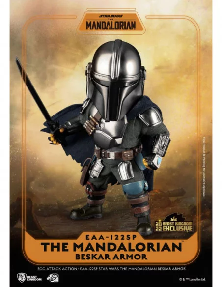 Star Wars The Mandalorian Figura Egg Attack Action The Mandalorian Beskar Armor 17 cm