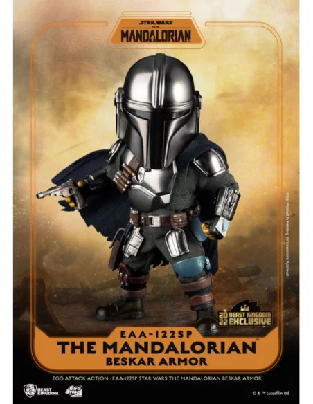 Star Wars The Mandalorian Figura Egg Attack Action The Mandalorian Beskar Armor 17 cm