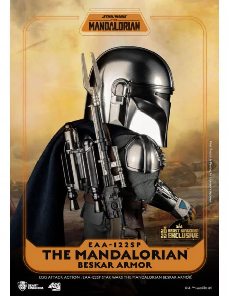 Star Wars The Mandalorian Figura Egg Attack Action The Mandalorian Beskar Armor 17 cm