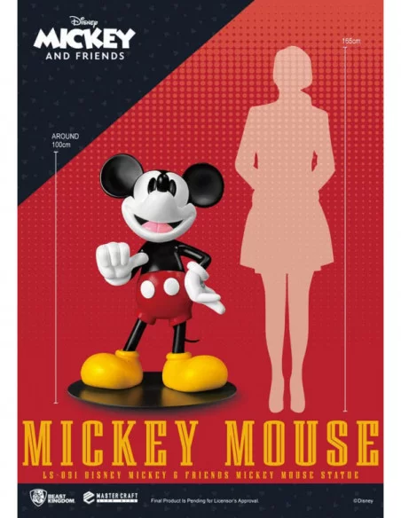 Disney Estatua tamaño real Mickey Mouse 101 cm