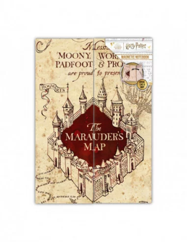 Harry Potter Bloc de notas magnético Marauders Map Caja (6)