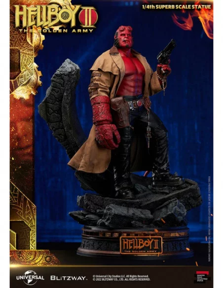 Hellboy 2: El Ejército Dorado Estatua 1/4 Hellboy 70 cm