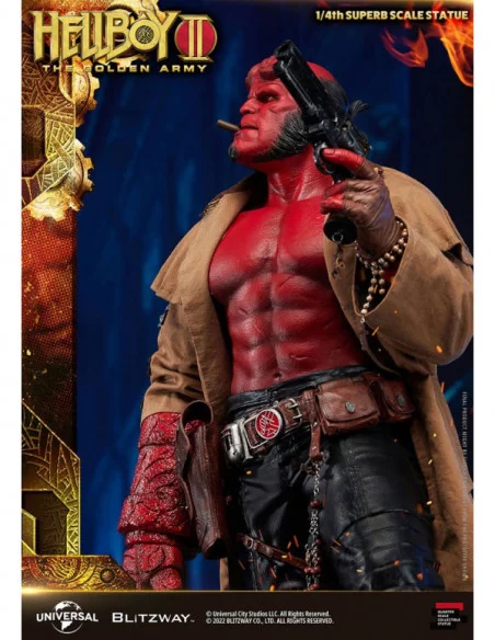 Hellboy 2: El Ejército Dorado Estatua 1/4 Hellboy 70 cm