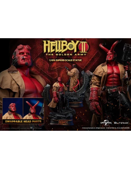 Hellboy 2: El Ejército Dorado Estatua 1/4 Hellboy 70 cm