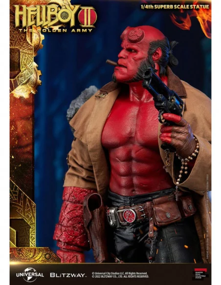 Hellboy 2: El Ejército Dorado Estatua 1/4 Hellboy 70 cm