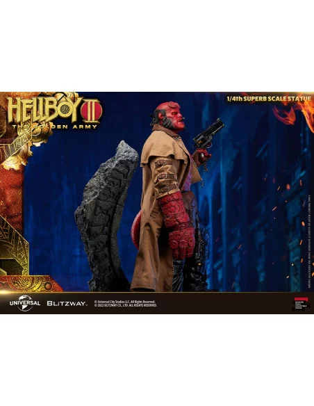 Hellboy 2: El Ejército Dorado Estatua 1/4 Hellboy 70 cm