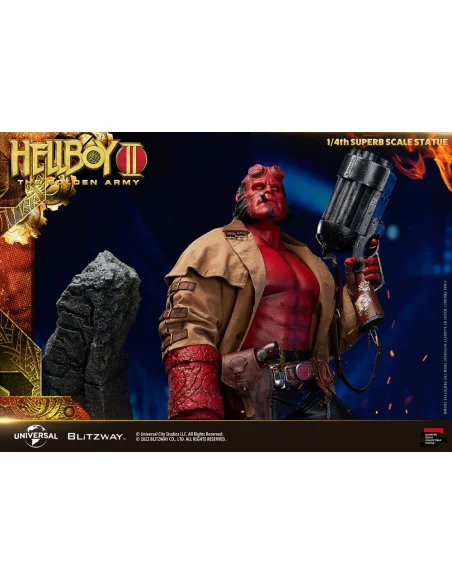 Hellboy 2: El Ejército Dorado Estatua 1/4 Hellboy 70 cm