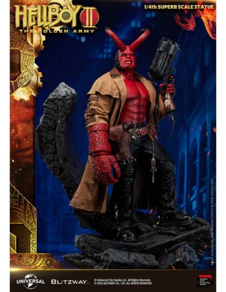 Hellboy 2: El Ejército Dorado Estatua 1/4 Hellboy 70 cm