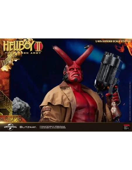 Hellboy 2: El Ejército Dorado Estatua 1/4 Hellboy 70 cm