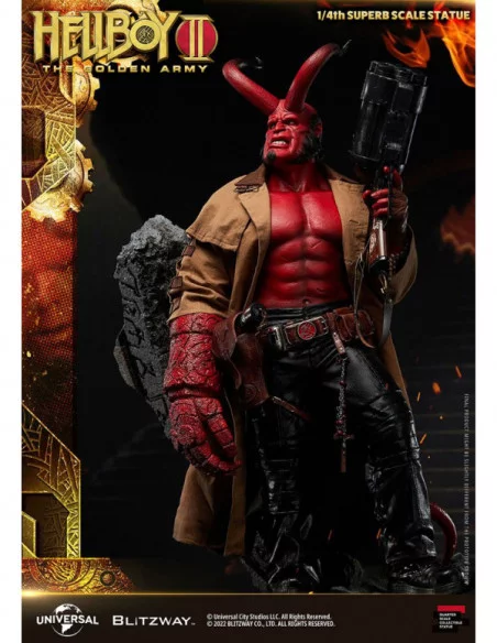 Hellboy 2: El Ejército Dorado Estatua 1/4 Hellboy 70 cm