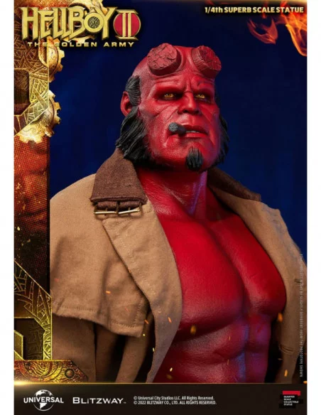 Hellboy 2: El Ejército Dorado Estatua 1/4 Hellboy 70 cm