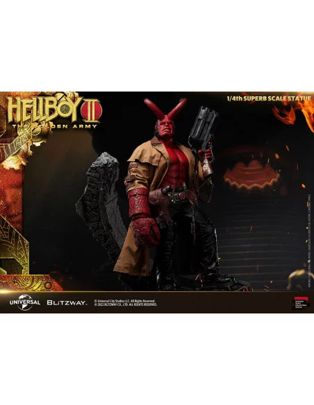 Hellboy 2: El Ejército Dorado Estatua 1/4 Hellboy 70 cm