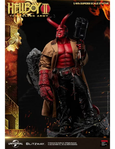 Hellboy 2: El Ejército Dorado Estatua 1/4 Hellboy 70 cm