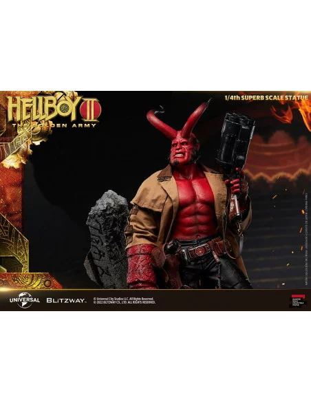 Hellboy 2: El Ejército Dorado Estatua 1/4 Hellboy 70 cm