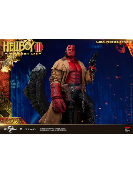 Hellboy 2: El Ejército Dorado Estatua 1/4 Hellboy 70 cm