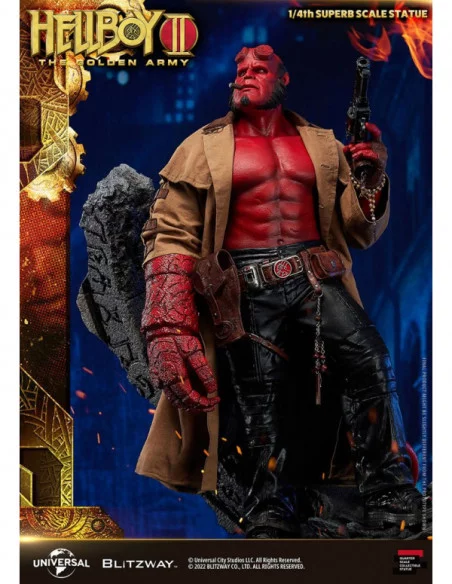 Hellboy 2: El Ejército Dorado Estatua 1/4 Hellboy 70 cm