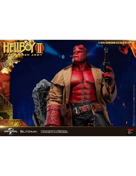 Hellboy 2: El Ejército Dorado Estatua 1/4 Hellboy 70 cm