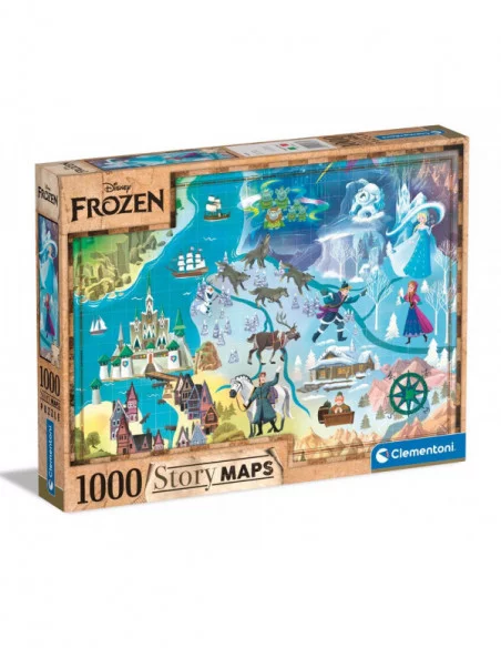 Disney Story Maps Puzzle Frozen: El reino del hielo (1000 piezas)