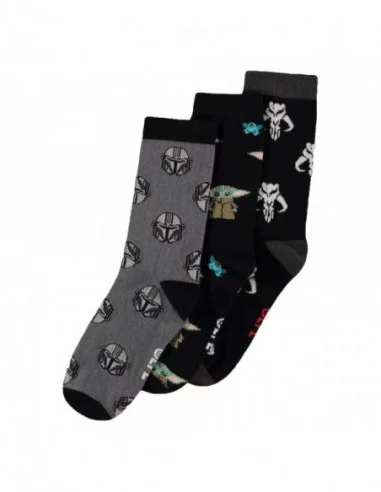 Star Wars: The Mandalorian Pack de 3 Pares de Calcetines Three Icons 39-42