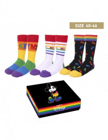 Disney Pack de 3 Pares de calcetines Mickey Pride Collection 40-46