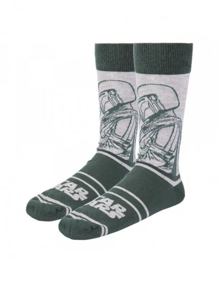 Star Wars: The Mandalorian Pack de 3 Pares de calcetines Mandalorian 40-46