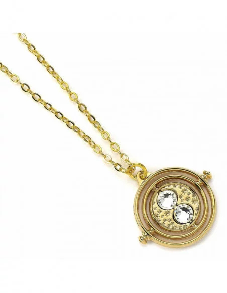 Harry Potter Collar con Colgante Fixed Time Turner (bañado en oro)