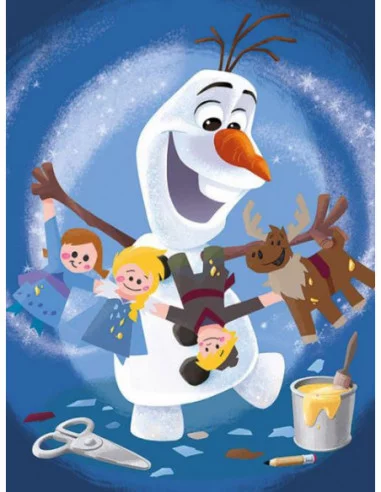 Olaf´s frozen Adventure Póster de tela Enmarcado Characters 60 x 80 cm