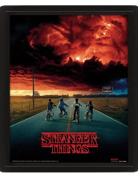 Stranger Things Set de 5 Pósteres Efecto 3D Enmarcado Mind Flayer 26 x 20 cm (3)