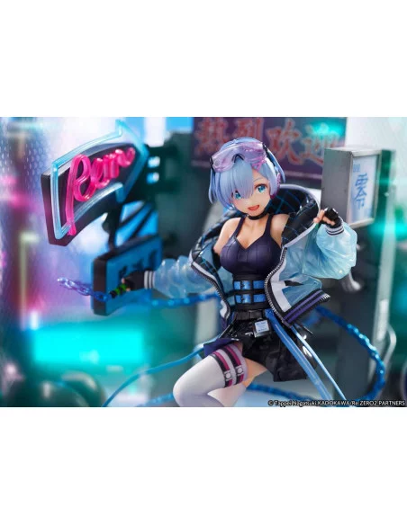 Re: Zero Starting Life in Another World Estatua 1/7 Rem Neon City Ver. 27 cm