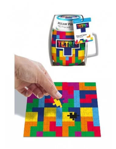 Tetris Taza y Puzzle Set Tetriminos