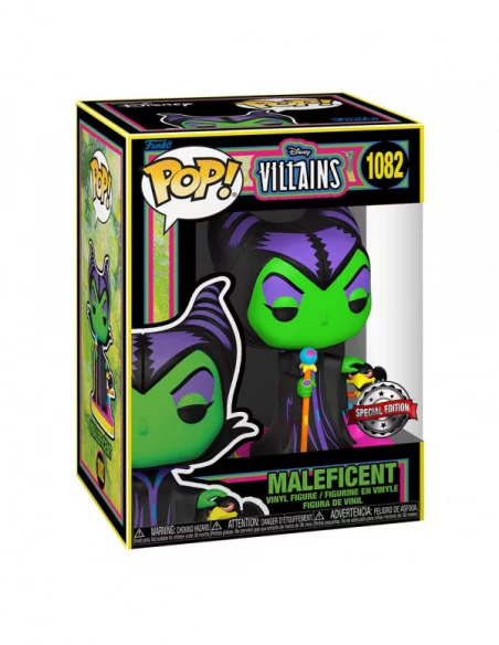 Disney Villains POP! Vinyl Figura Maleficent (Blacklight) 9 cm