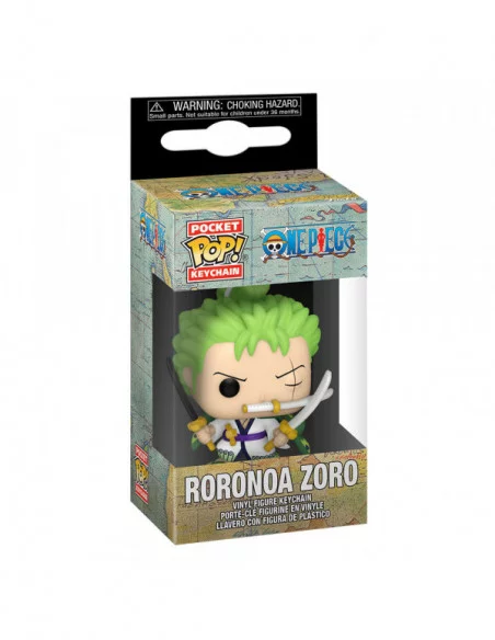 One Piece Llaveros Pocket POP! Vinyl Roronoa Zoro 4 cm Expositor (12)