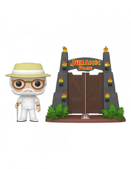 Jurassic Park POP! Town Vinyl Figura John Hammond with Gates 9 cm