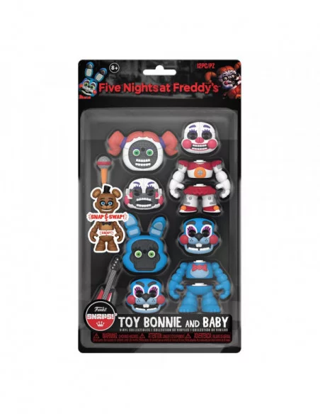 Five Nights at Freddy's Figuras Snap Toy Bonnie & Baby 9 cm