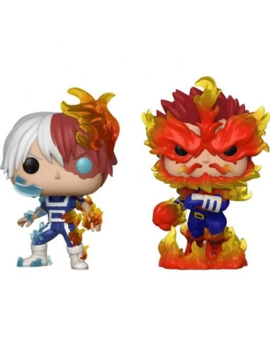 My Hero Academia Pack de 2 POP! Vinyl Figuras Endeavor & Todoroki 9 cm