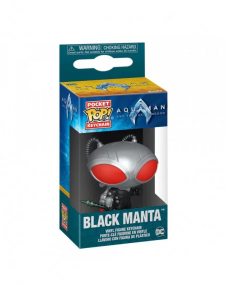 Aquaman y el Reino Perdido Llaveros Pocket POP! Vinyl Black Manta 4 cm Expositor (12)