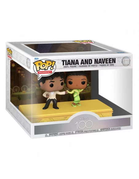 Disney's 100th Anniversary Pack de 2 POP Moment! Vinyl Figuras Tiana & Naveen 9 cm