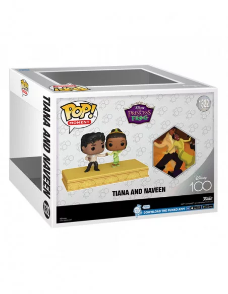 Disney's 100th Anniversary Pack de 2 POP Moment! Vinyl Figuras Tiana & Naveen 9 cm