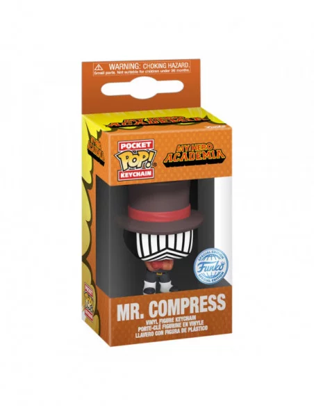 My Hero Academia Llaveros Pocket POP! Vinyl Mr. Compress (Hideout) 4 cm Expositor (12)