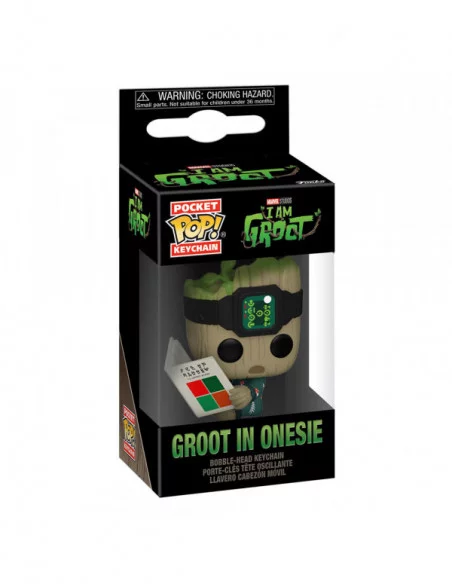 Yo soy Groot Llaveros Pocket POP! Vinyl Groot PJs w/book 4 cm Expositor (12)