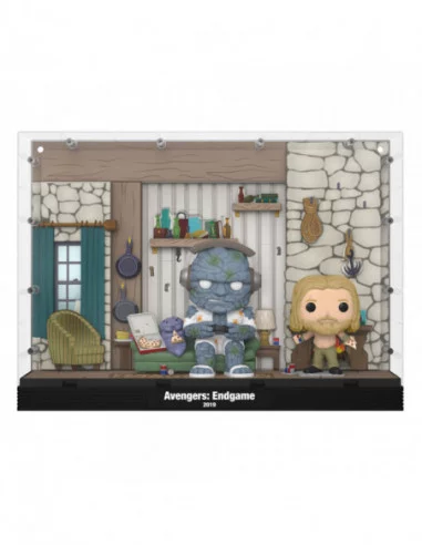 Avengers Endgame Pack de 2 POP Moments Deluxe Vinyl Figuras Thor's House 9 cm