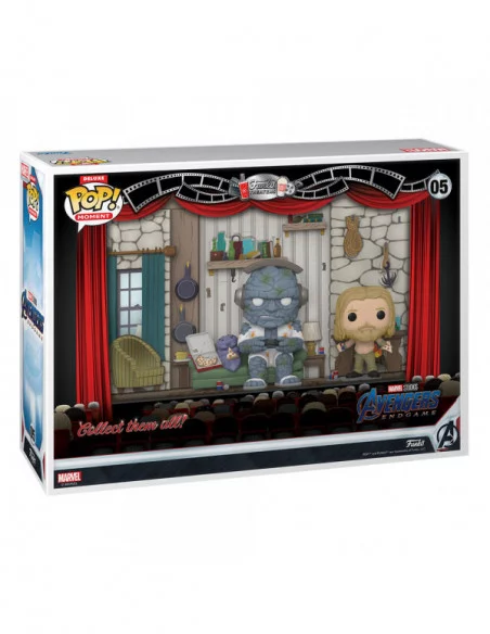 Avengers Endgame Pack de 2 POP Moments Deluxe Vinyl Figuras Thor's House 9 cm