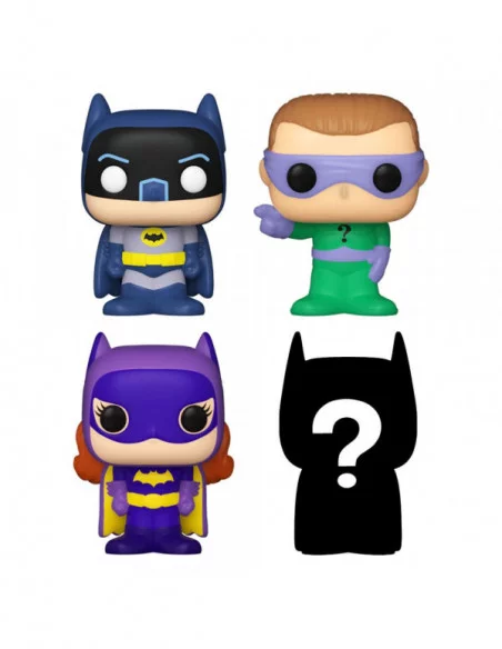 DC Pack de 4 Figuras Bitty POP! Vinyl Batman Adam West 2,5 cm