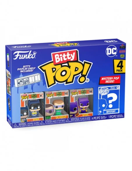 DC Pack de 4 Figuras Bitty POP! Vinyl Batman Adam West 2,5 cm