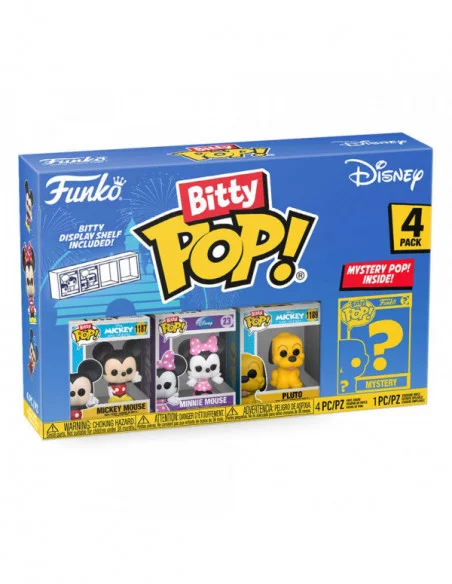 Disney Pack de 4 Figuras Bitty POP! Vinyl Mickey 2,5 cm