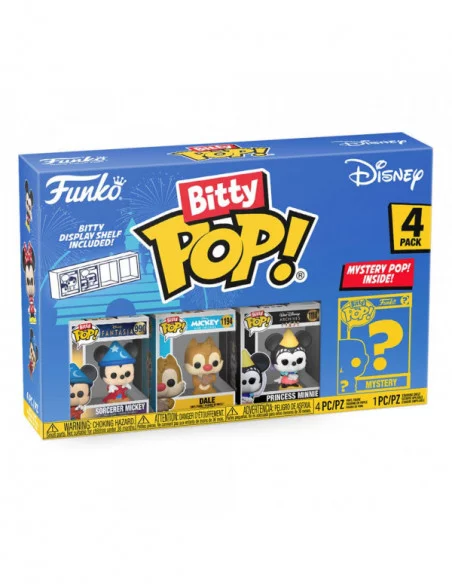 Disney Pack de 4 Figuras Bitty POP! Vinyl Sorcerer Mickey 2,5 cm